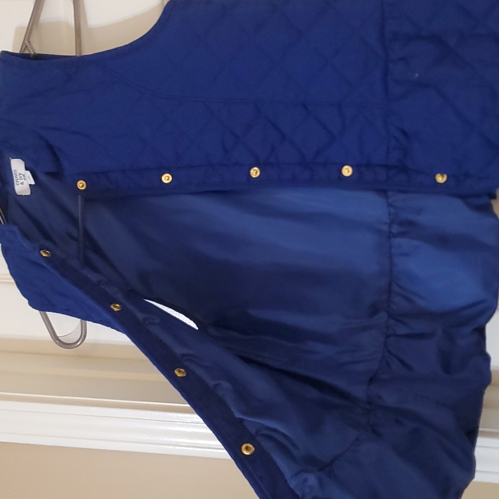NWOT Crown and Ivy Navy Blue Vest Kids - Picture 2 of 4